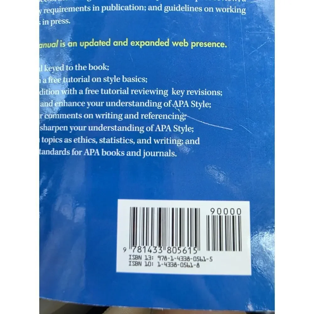 Publication‎ manual of the American Psychological Association (6th ed.) 2010
